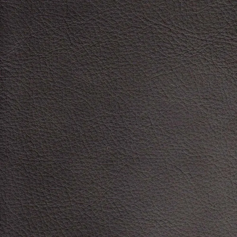 Belfast - Top Grain Leather Oval Ottoman - Gray