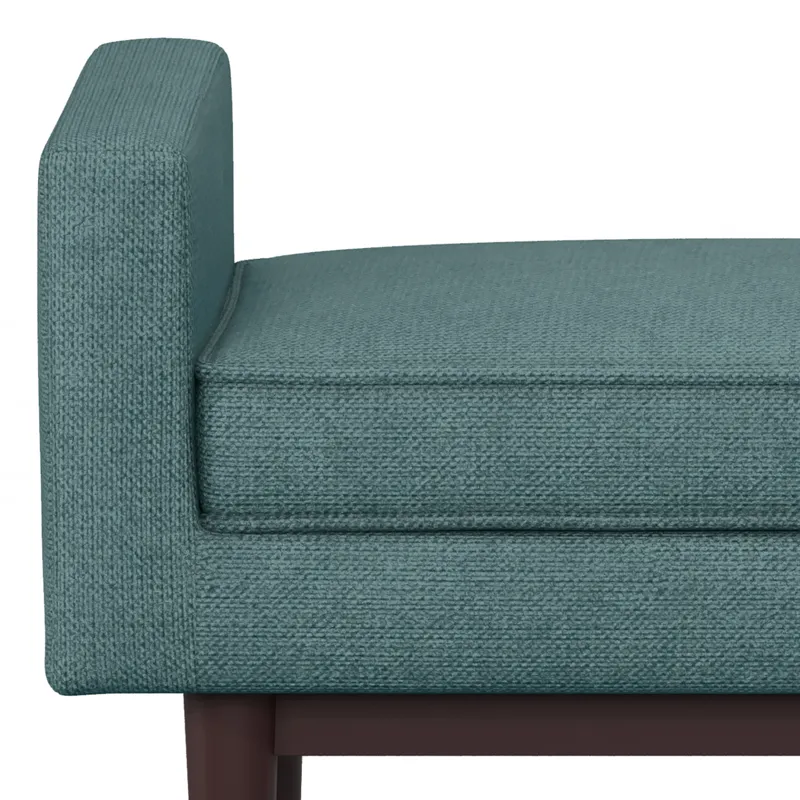 Scott - Ottoman Bench - Smoky Teal