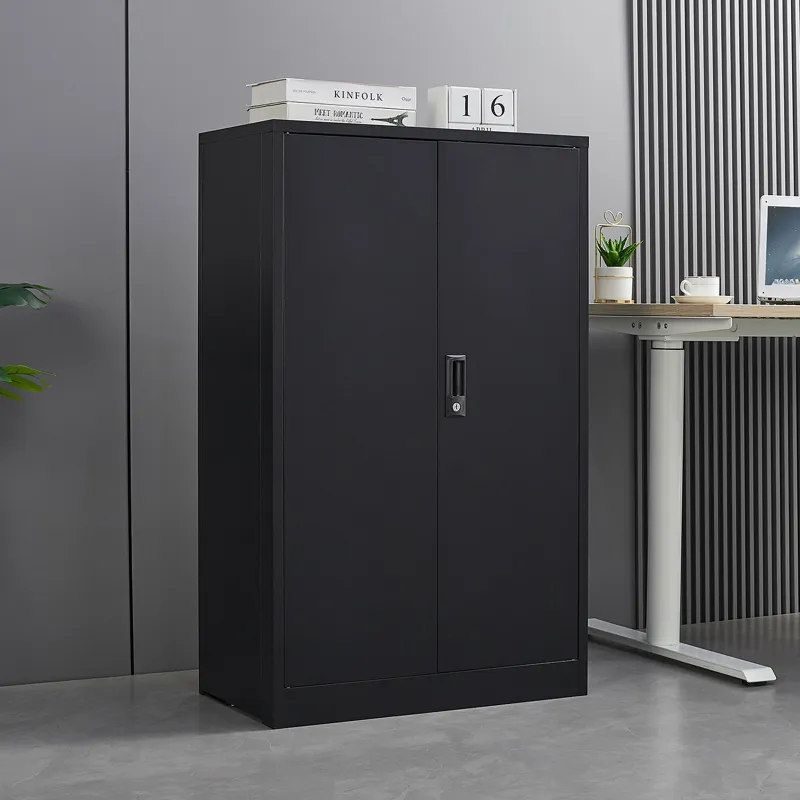 Metal Storage Cabinet With Locking Doors And Adjustable Shelf, Folding Filing Storage Cabinet, Foldi