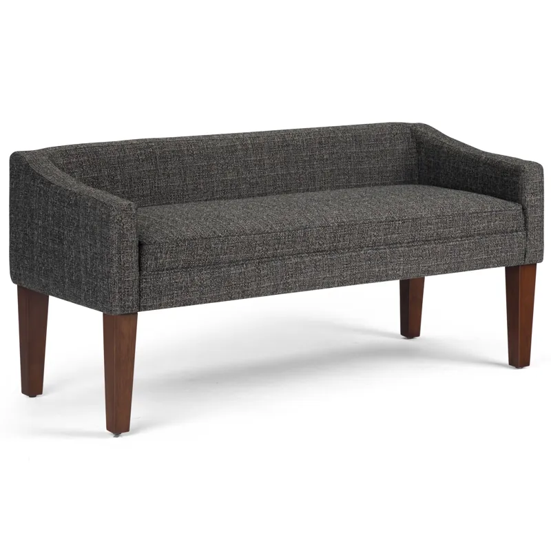 Parris - Upholstered Bench - Dark Grey