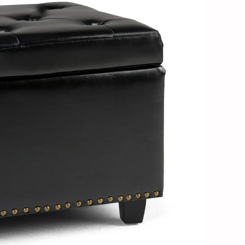 Hamilton - Storage Ottoman - Midnight Black