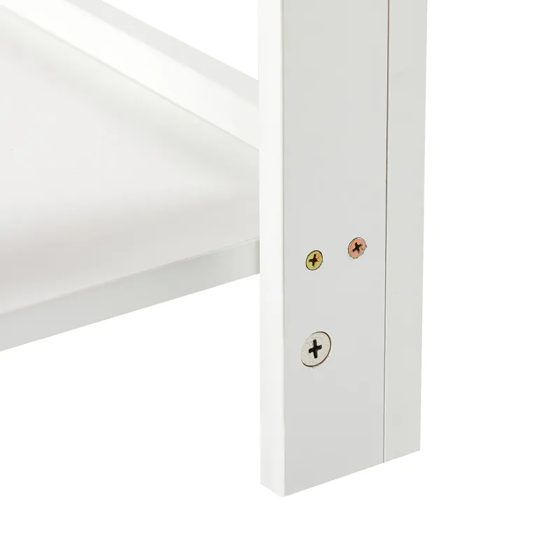 15.75\" Rattan End Table With Drawer, Modern Nightstand, Side Table For Living Room, Bedroom - White