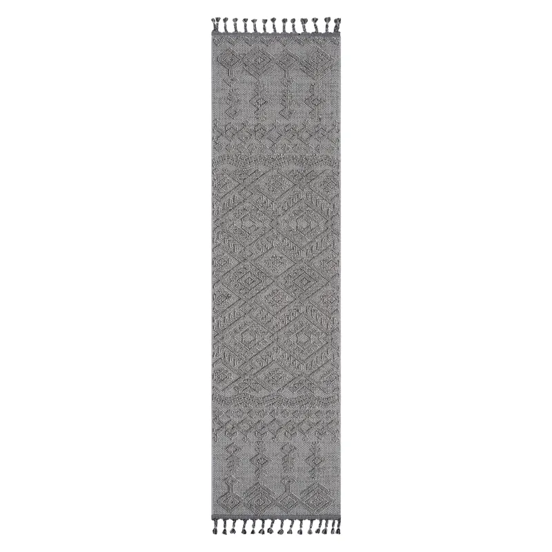Guros - 2\' x 8\' Traditional Indoor / Outdoor Area Rug - White