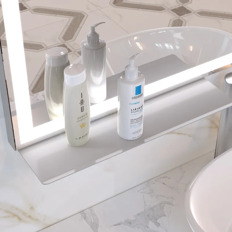 LED Bathroom Vanity Mirror, Wall Mounted Adjustable White / Warm / Natural Lights Anti-Fog Touch Swi