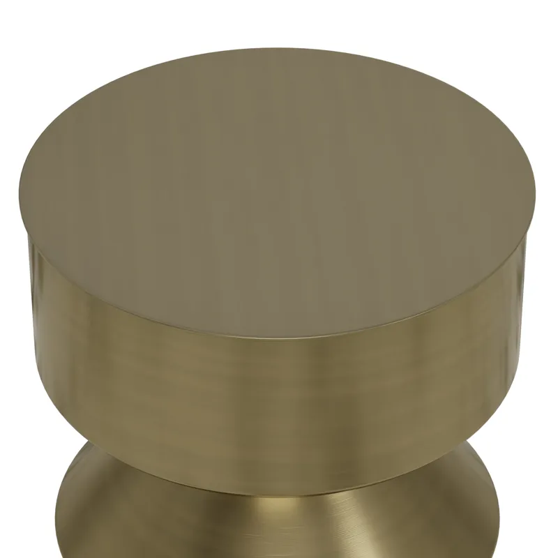 Miller - Side Table - Black / Brass