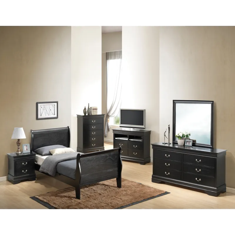 Louis Phillipe - G3150A-TB Twin Bed - Black