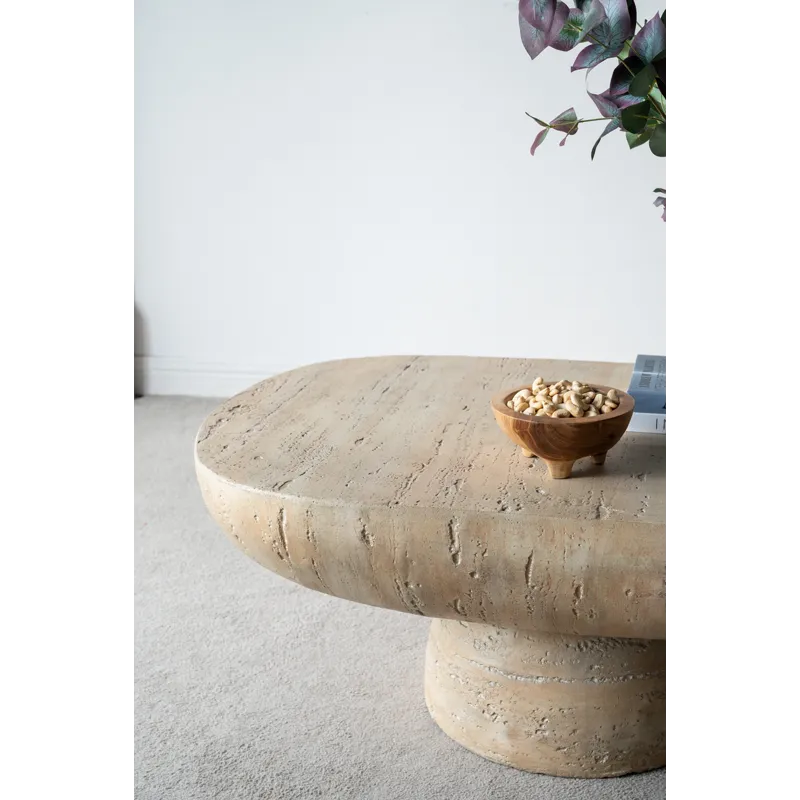 Oval Coffee Table - Cream