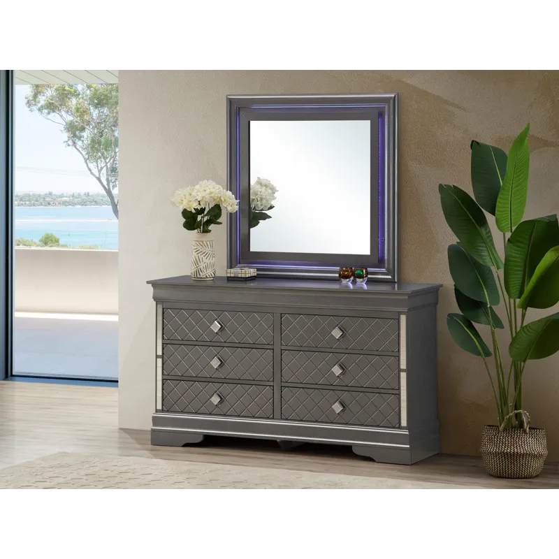 Verona - Dresser - Metalic Black