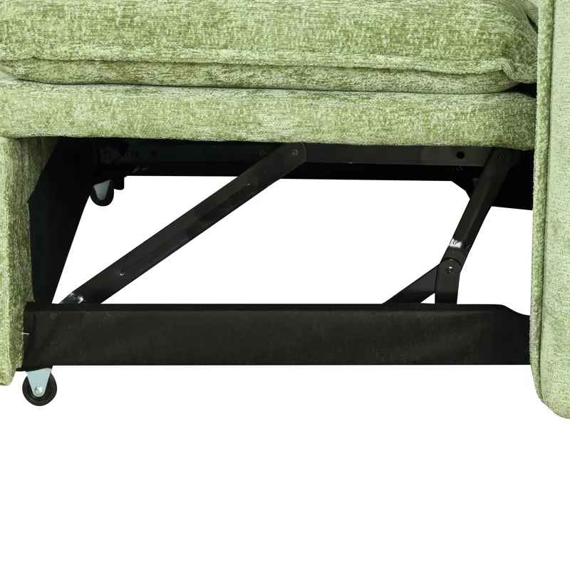 Convertible Sofa Bed Sectional Sofa Sleeper L-Shaped Sofa With A Storage Ottoman, Two Pillows, Two P