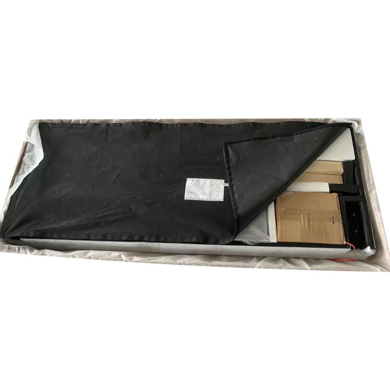 King Size Upholstered Platform Bed Frame With Button Tufted Linen Fabric Headboard, No Box Spring Ne