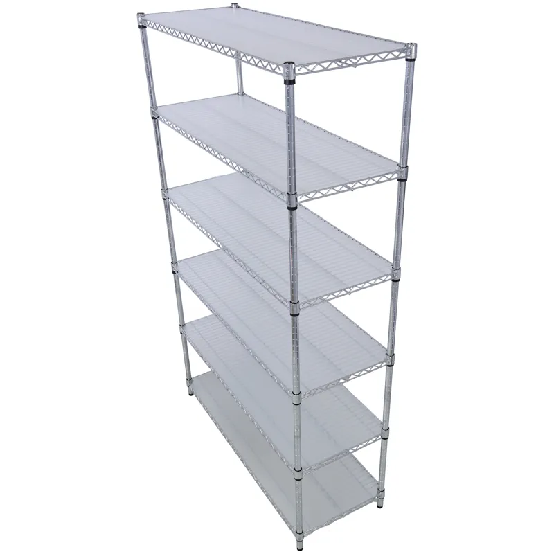 6 Tier 6000Lbs Capacity Nsf Metal Shelf Wire Shelving Unit, Heavy Duty Adjustable Storage Rack With 