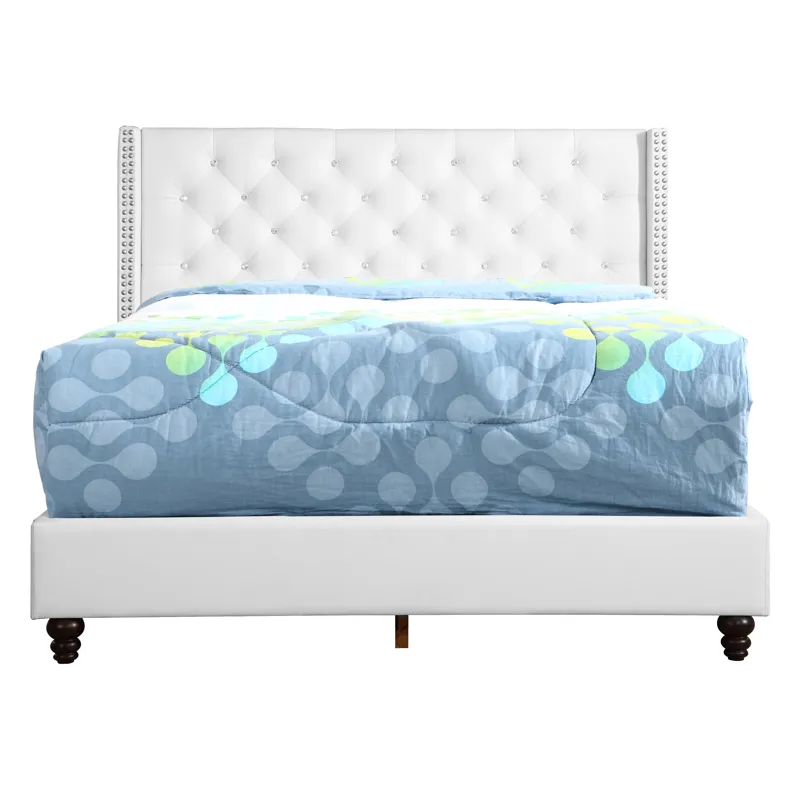 Julie - G1918-FB-UP Full Upholstered Bed - White