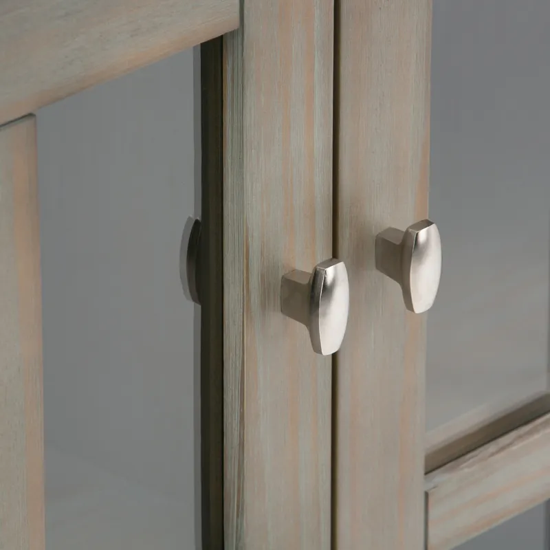 Warm Shaker - Low Storage Cabinet - Distressed Grey