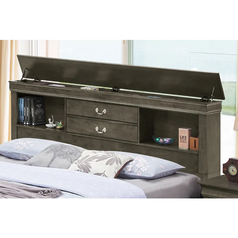 Louis Phillipe - G3105B-FSB Full Storage Bed - Gray