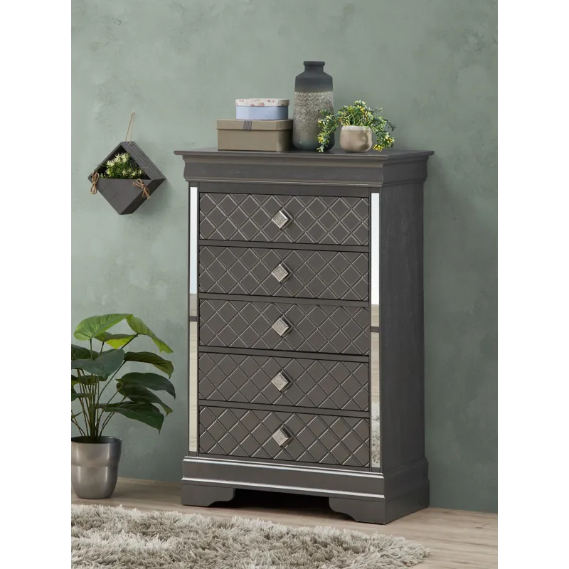 Verona - Chest - Metalic Black