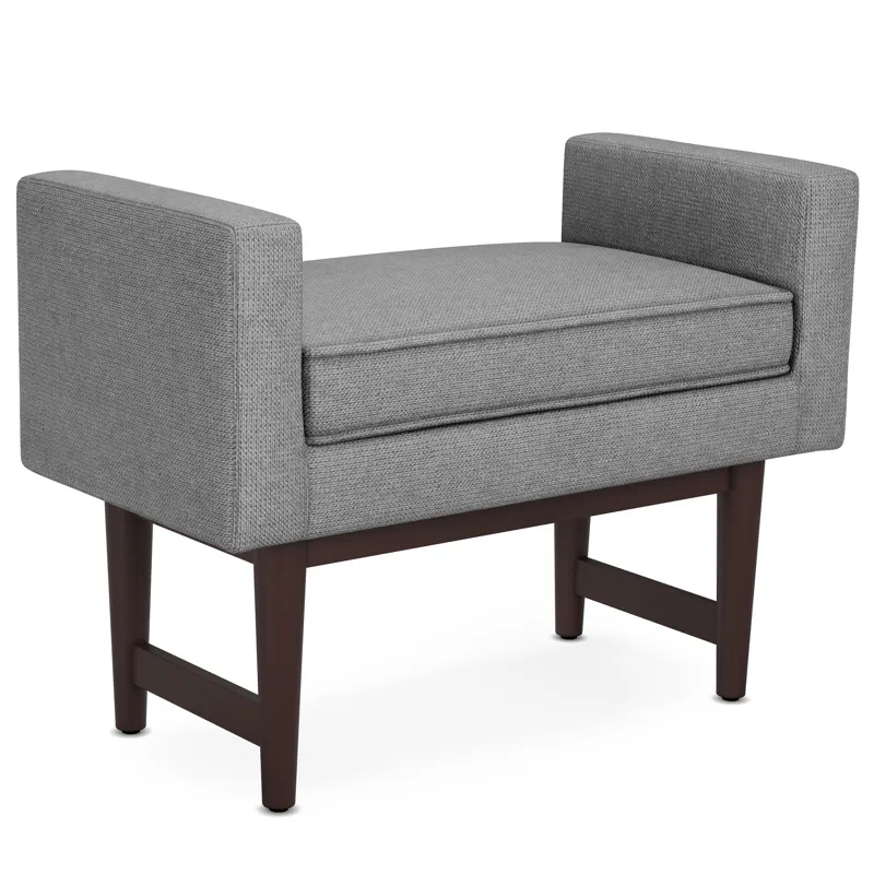 Scott - Small Ottoman Bench - Pewter Grey