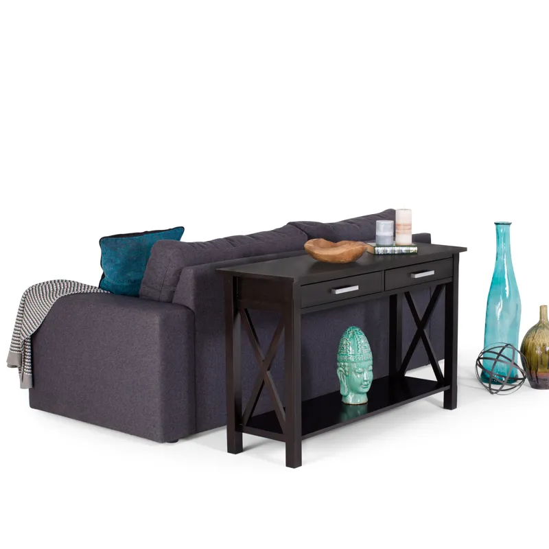 Kitchener - Console Sofa Table - Hickory Brown