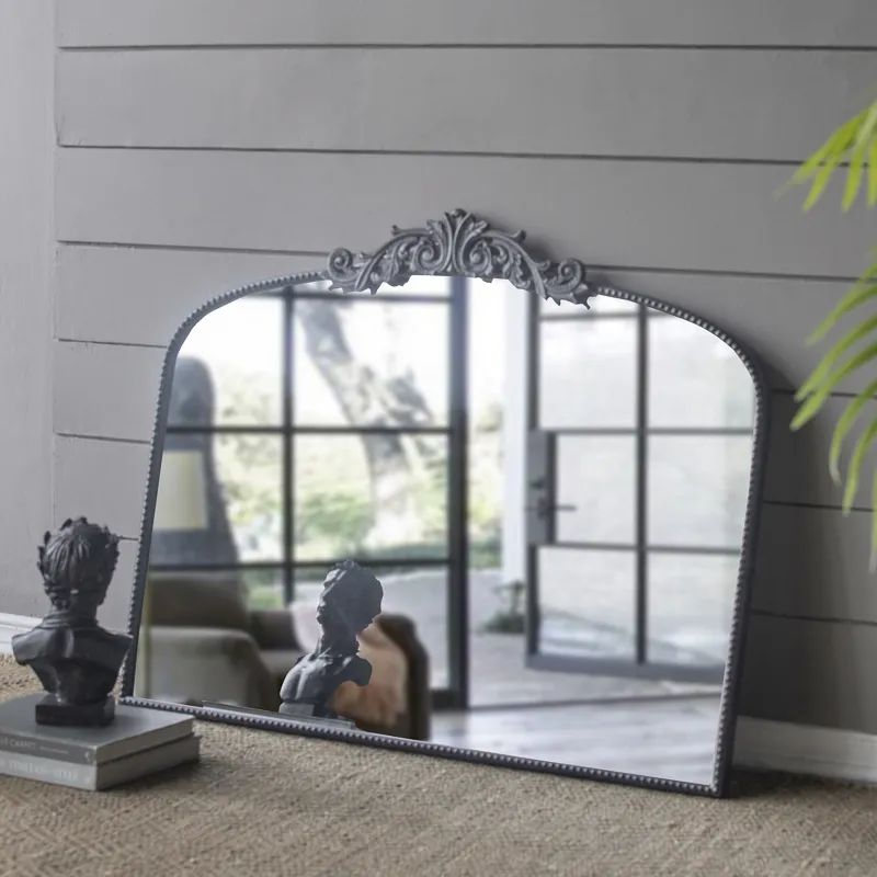 Classic Design Large Arch Mirror And Baroque Inspired Frame For Living Room Bathrrom Enterway Consol