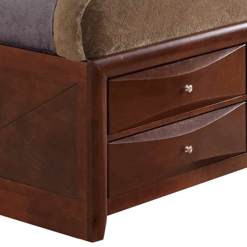 Marilla - G1550G-QSB3 Queen Storage Bed - Cherry