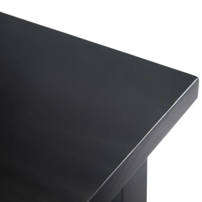 Warm Shaker - Narrow Side Table - Black