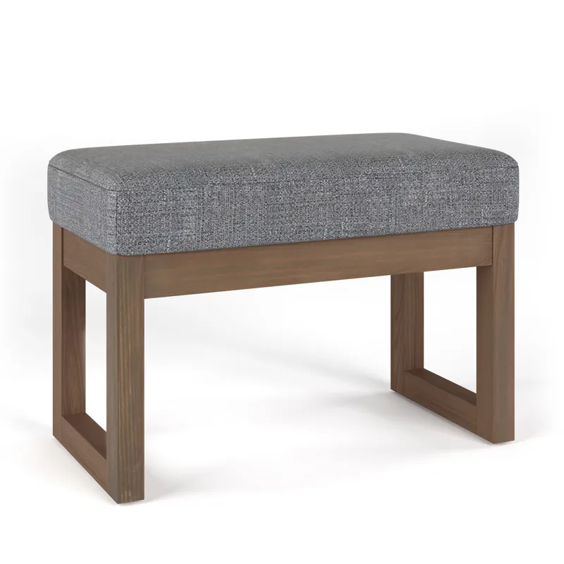 Milltown - Footstool Small Ottoman Bench - Pebble Grey