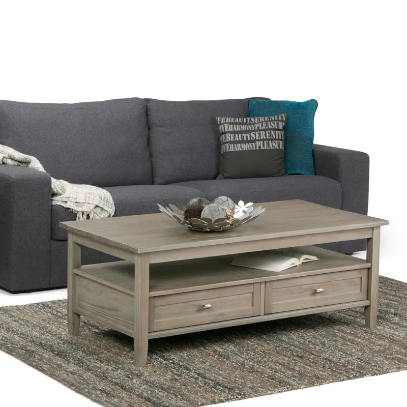 Warm Shaker - Coffee Table - Distressed Grey