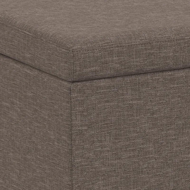 Avalon - Extra Large Storage Ottoman Bench - Fawn Brown