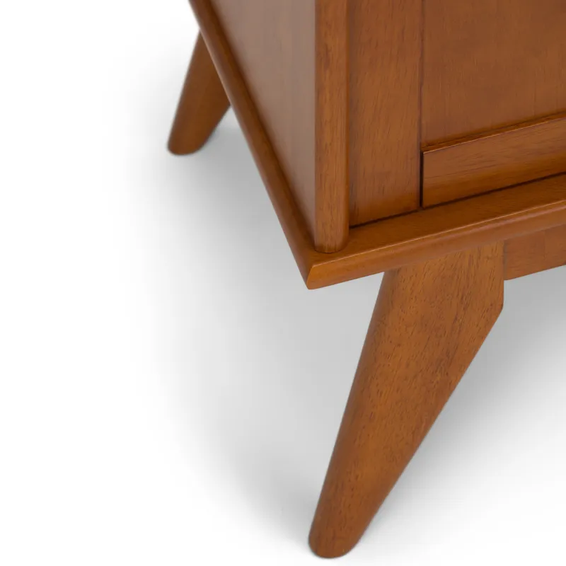 Draper - Mid Century Medium TV Media Stand - Teak Brown