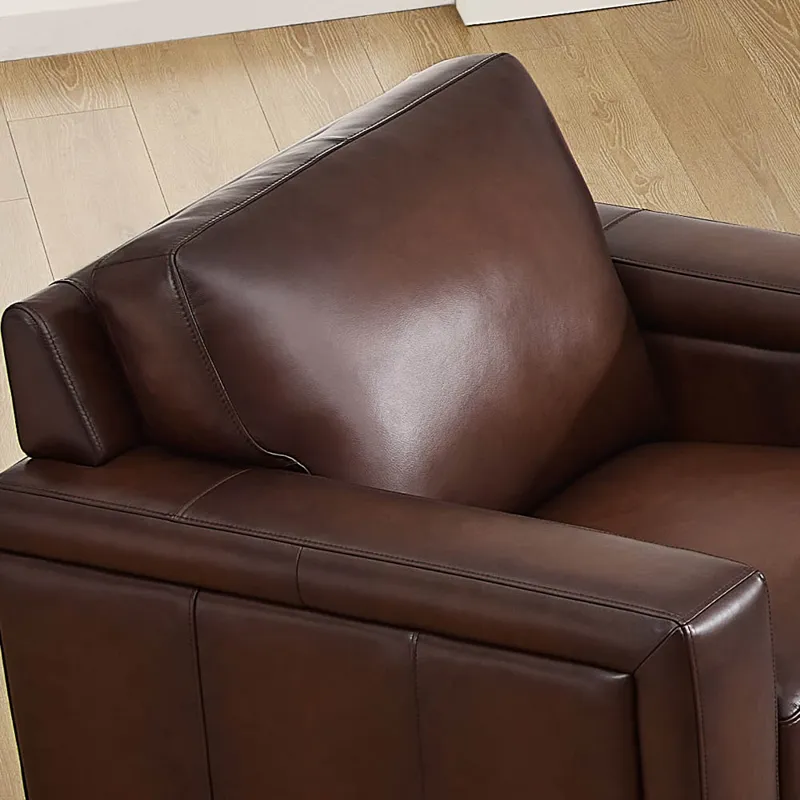 Aiden Alice - Leather Chair - Caramel