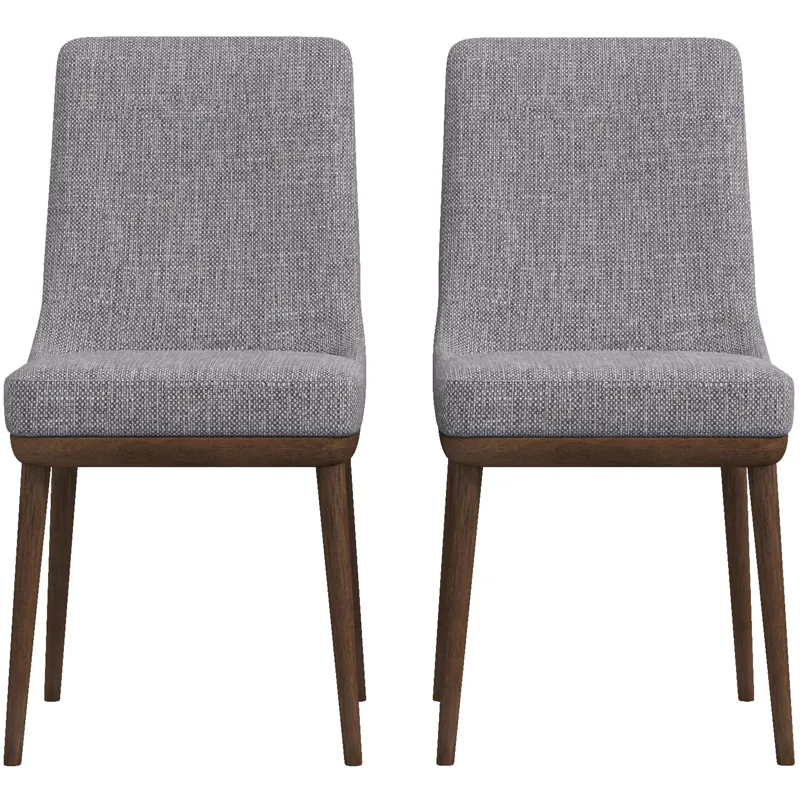 Kate - Mid-Century Modern Dining Chair (Set of 2) - Gray