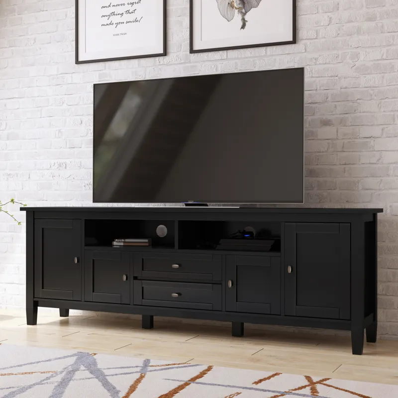 Warm Shaker - 72" TV Media Stand - Black