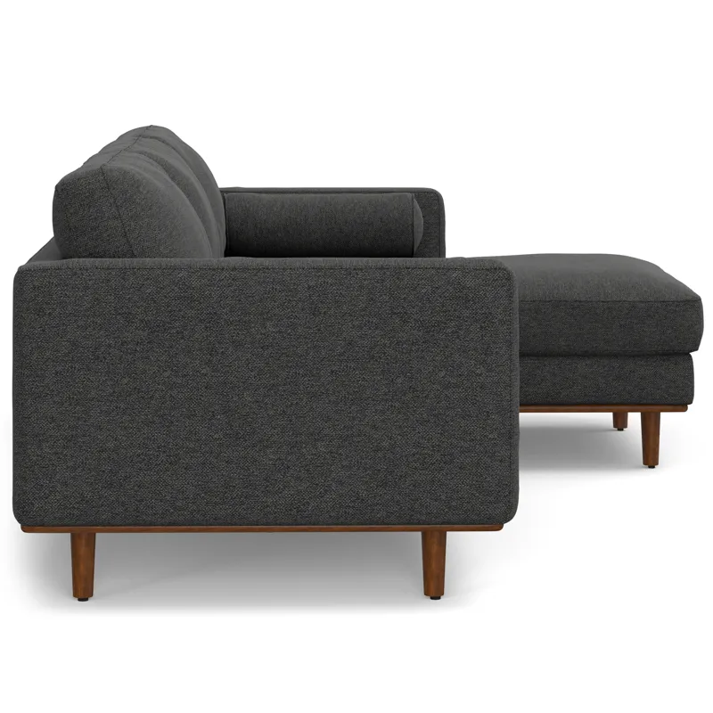 Morrison - Right Sectional Sofa - Charcoal Grey