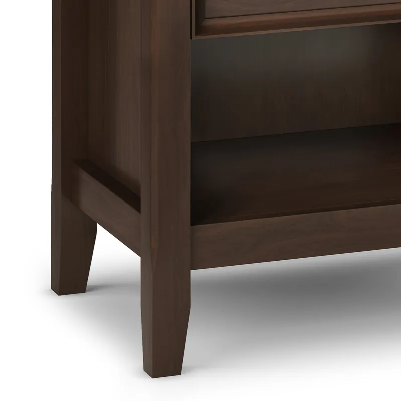 Amherst - Bedside Table - Natural Aged Brown