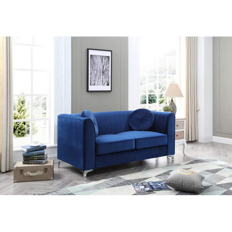 Delray - G791A-L Loveseat (2 Boxes) - Navy Blue