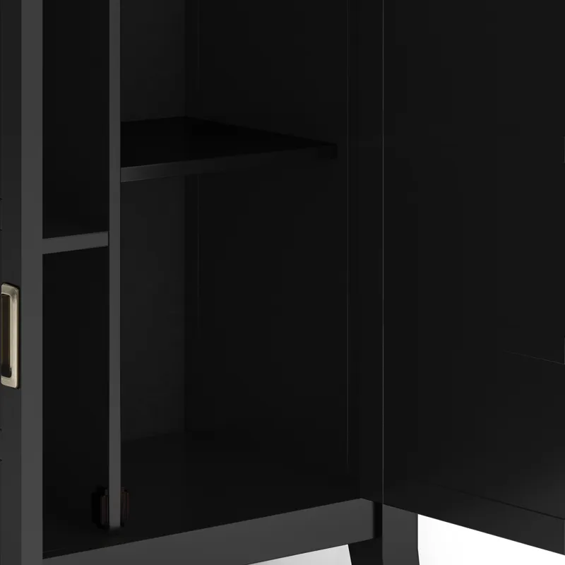 Burlington - Low Storage Cabinet - Black