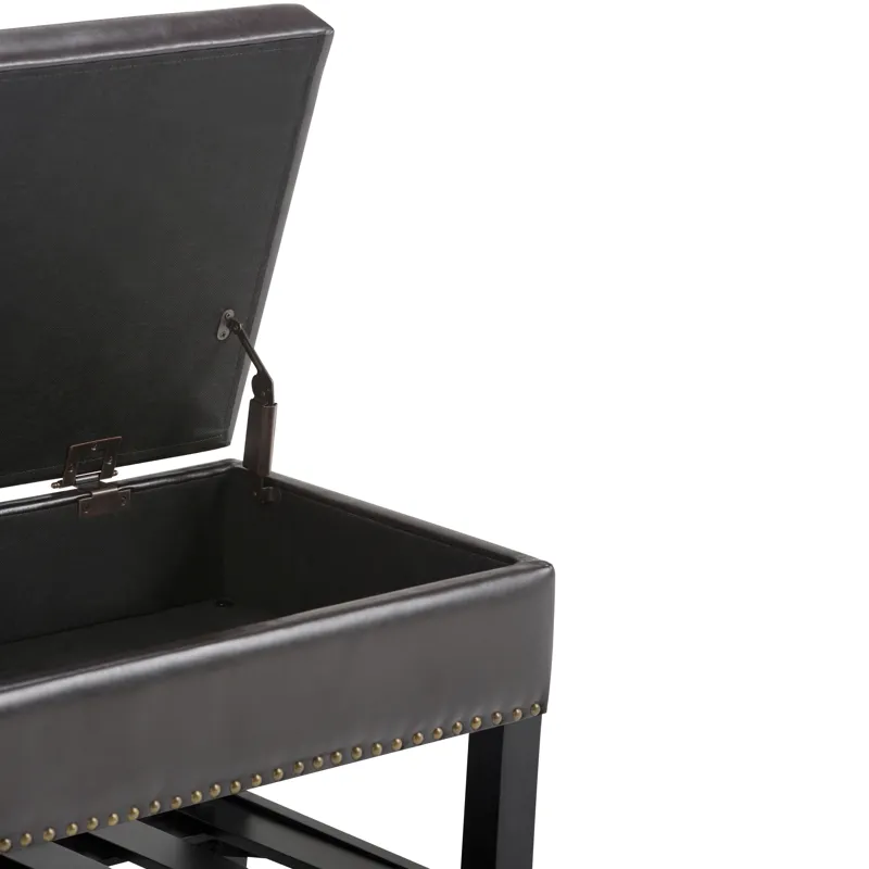 Lomond - Storage Ottoman Bench - Tanners Brown