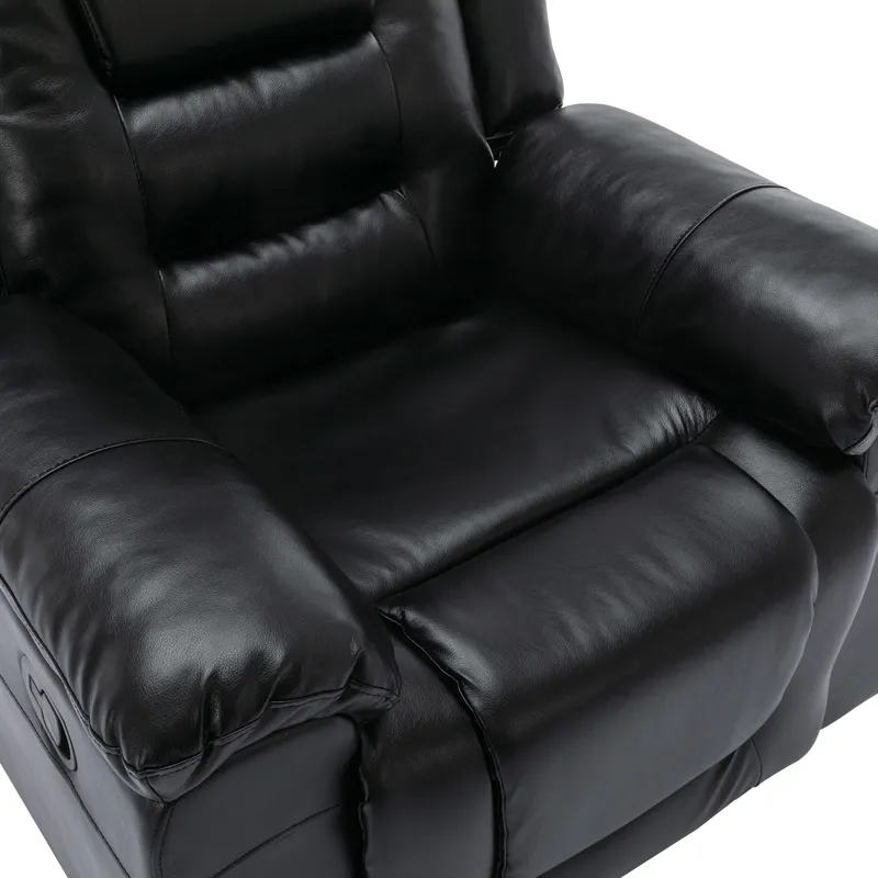 2 Seater Home Theater Recliner Manual Recliner Chair With A Storage Box And Two Cup Holders For Livi