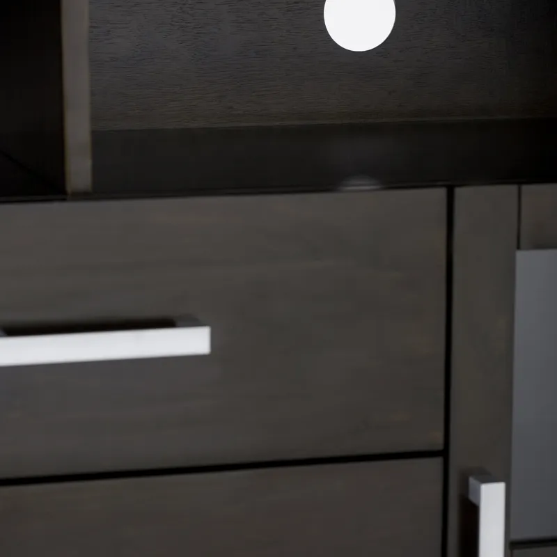 Kitchener - Tall TV Media Stand - Hickory Brown