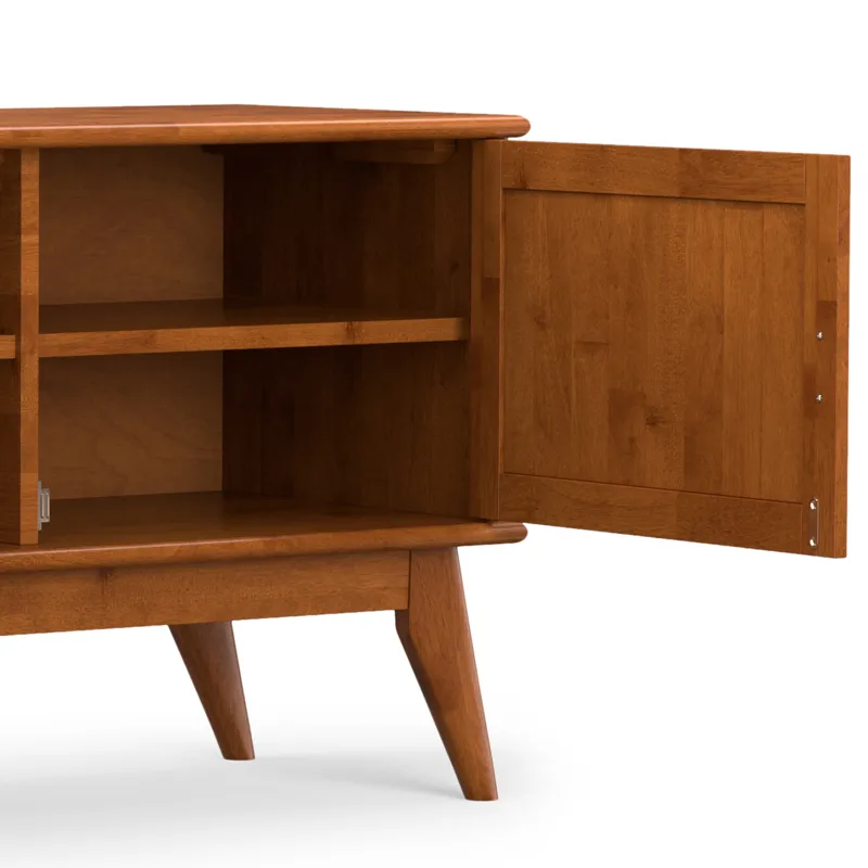 Draper - Mid Century 72\" TV Stand - Teak Brown