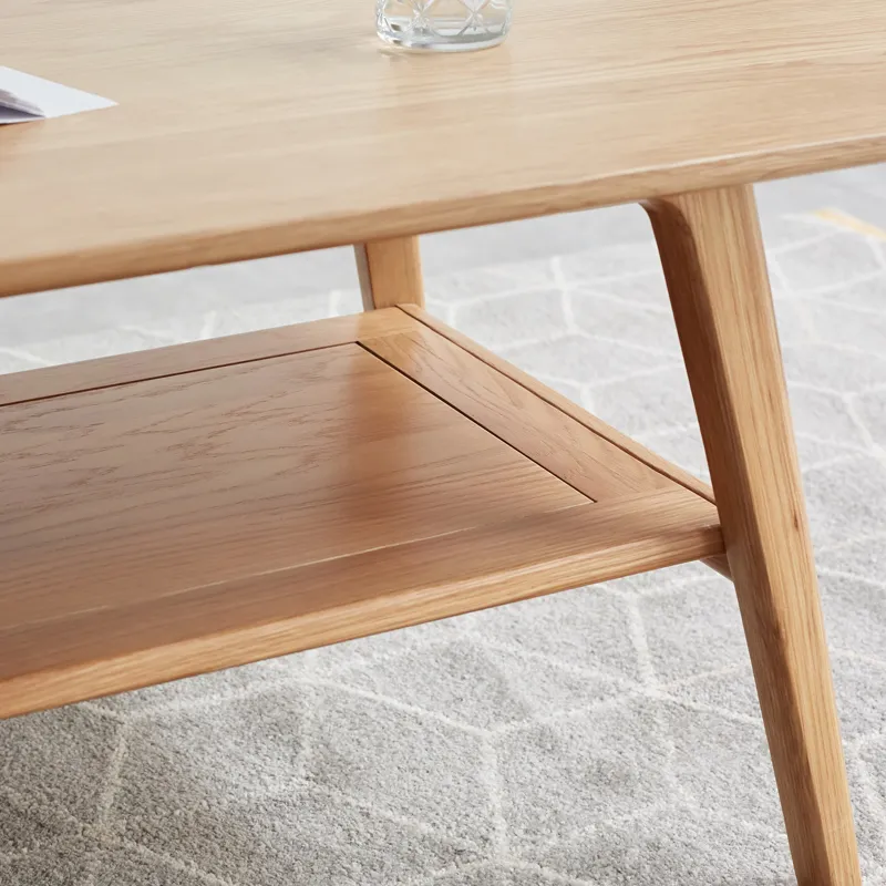 Center Table Low Table 100% Solid Wood Top Plate Desk Coffee Table Study Desk Work From Home Natural