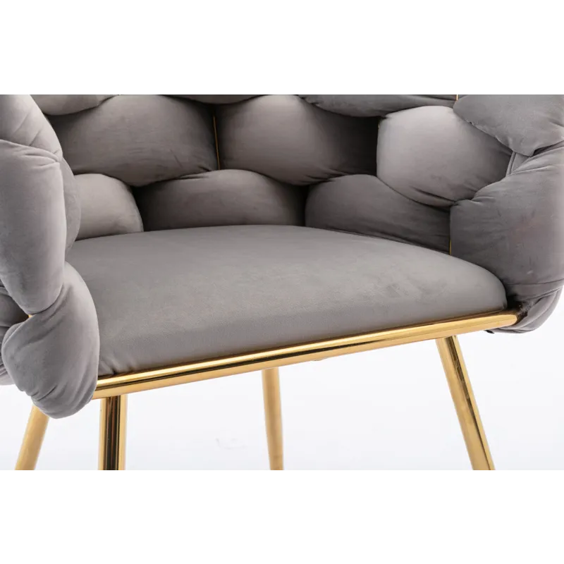 Luxury Modern Simple Leisure Velvet Single Sofa Chair Bedroom Lazy Person Household Dresser Stool Ma