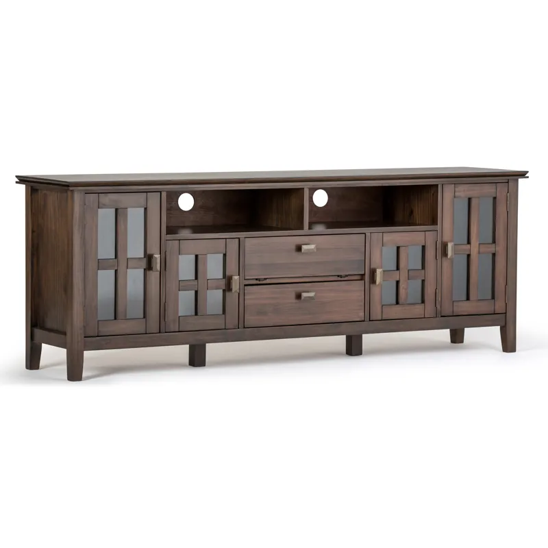Artisan - 72\" TV Media Stand - Natural Aged Brown