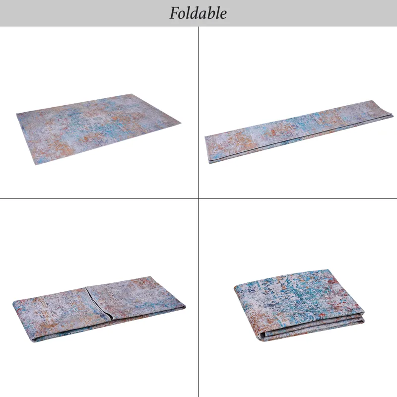 6\' x 9\' Area Rugs, Washable Rug, Low-Pile, Non-Slip, Non-Shedding, Foldable, Kid & Pet Friendly Ar