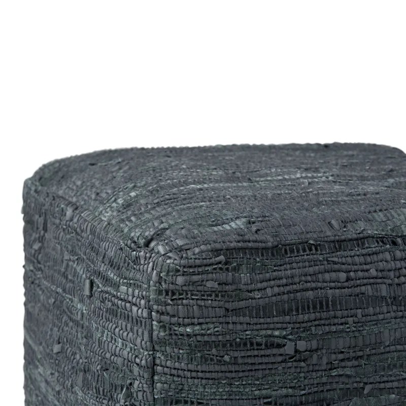 Fredrik - Square Pouf - Grey