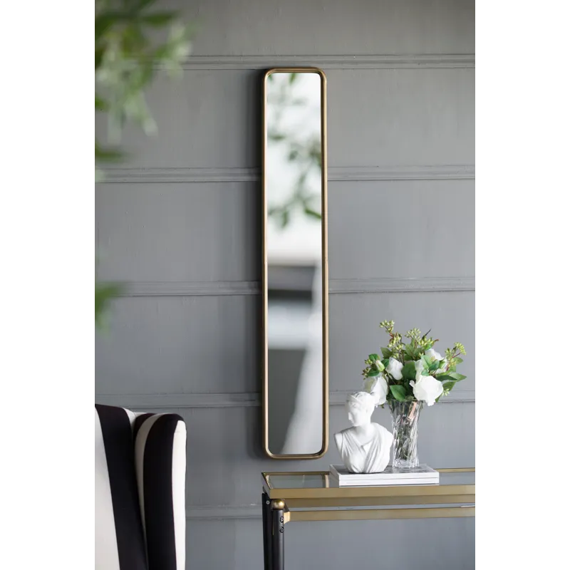 Full Length Mirror With Antique Metal Frame, Long Mirror For Hallway Living Room Bedroom Bathroom - 