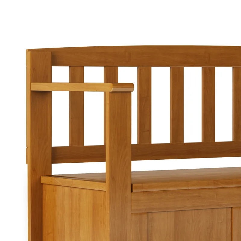 Brooklyn - Entryway Storage Bench - Light Golden Brown