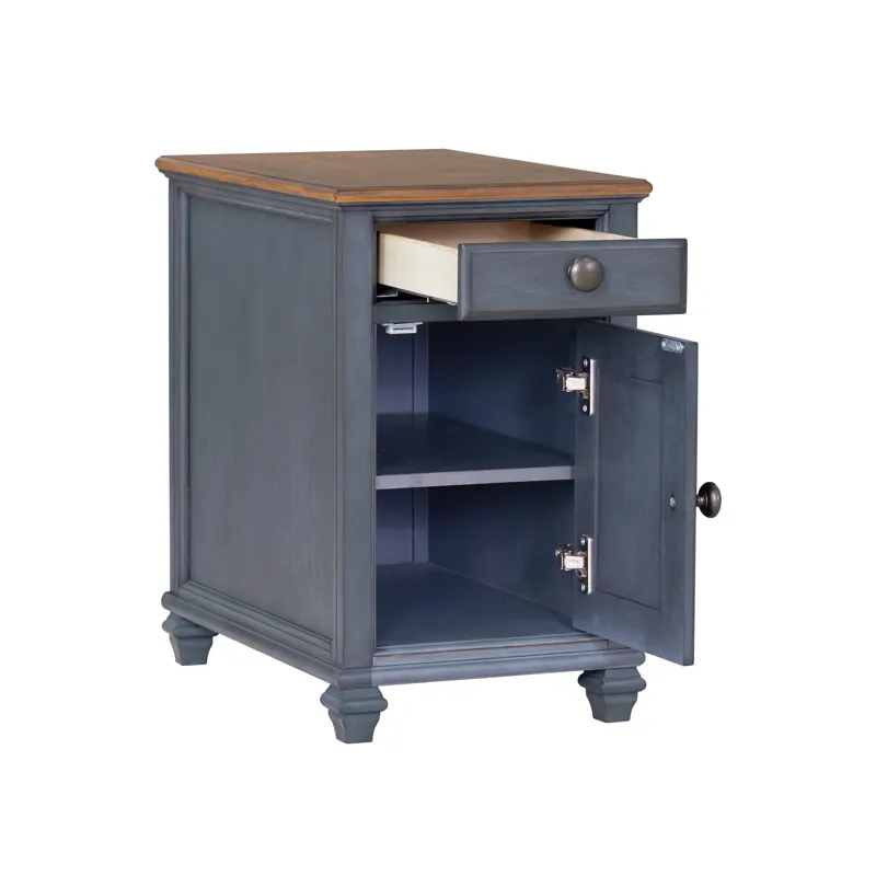 Americana - Chairside Table - Corduroy Blue