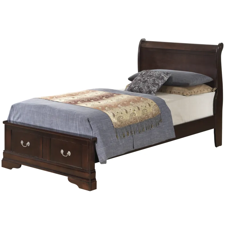 Louis Phillipe - G3125D-TSB2 Twin Storage Bed - Cappuccino