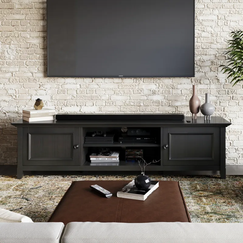 Amherst - 72\" Low TV Media Stand - Hickory Brown