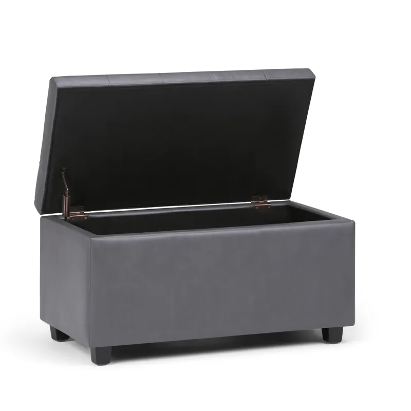 Cosmopolitan - Storage Ottoman - Stone Grey